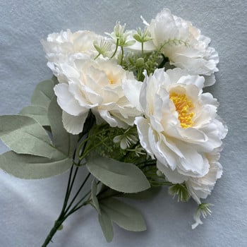 New 6 Bobo Peony Flower Simulation Bouquet Σαλόνι Διακόσμηση σπιτιού Τραπέζι γάμου εσωτερικού χώρου Ψεύτικα τεχνητά λουλούδια φτηνά