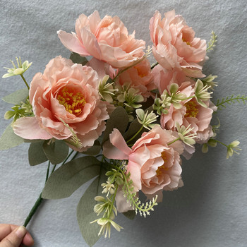 New 6 Bobo Peony Flower Simulation Bouquet Σαλόνι Διακόσμηση σπιτιού Τραπέζι γάμου εσωτερικού χώρου Ψεύτικα τεχνητά λουλούδια φτηνά