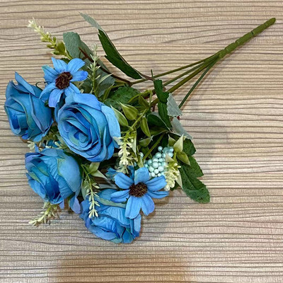 Uus 6 Bobo pojengi lille simulatsiooni kimp elutuba kodukaunistus siseruumides pulmalaud võlts kunstlilled odavad