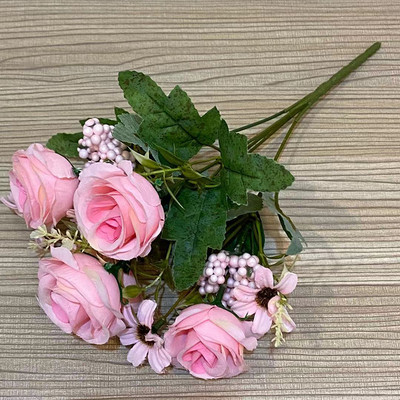 Uus 6 Bobo pojengi lille simulatsiooni kimp elutuba kodukaunistus siseruumides pulmalaud võlts kunstlilled odavad