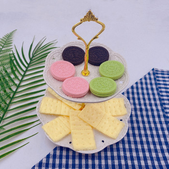 6 τεμ. Τεχνητό μπισκότο Faux Cookie Μοντέλο Διακόσμηση σπιτιού Kid Teether Toy Simulation Μπισκότο Κουζίνας Διακόσμηση τραπεζιού