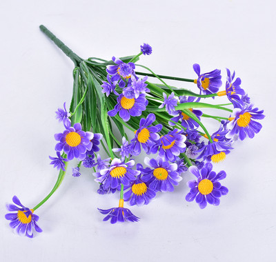 1 ryšuliai lauke dirbtinės ramunėlės netikros gėlės UV atsparūs krūmai, kabantys augalai Sodas Veranda Namų vestuvės sodybos dekoras