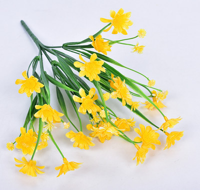 1 ryšuliai lauke dirbtinės ramunėlės netikros gėlės UV atsparūs krūmai, kabantys augalai Sodas Veranda Namų vestuvės sodybos dekoras