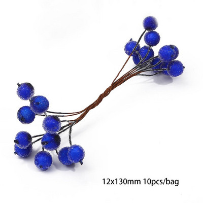 6/10/12/50/60/70/90/144 tk Sinise lillega kirsi tolmumarjade kimp meisterdamise jõulupulmakoogi kinkekarbi pärgade kaunistus