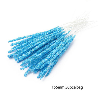 6/10/12/50/60/70/90/144 tk Sinise lillega kirsi tolmumarjade kimp meisterdamise jõulupulmakoogi kinkekarbi pärgade kaunistus