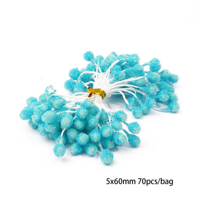 6/10/12/50/60/70/90/144 tk Sinise lillega kirsi tolmumarjade kimp meisterdamise jõulupulmakoogi kinkekarbi pärgade kaunistus