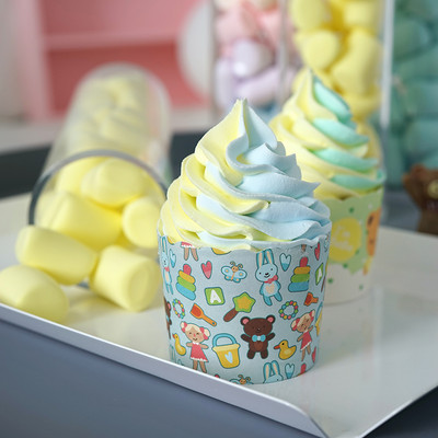 Изкуствена анимационна форма за кексчета 10 см височина Глина Сладка десертна украса за витрина Подпори за фотография Торта Хранителен магазин