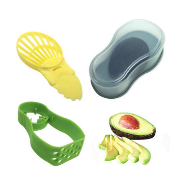 3 в 1 Avocado Keeper Контейнер за съхранение Инструмент за авокадо Резачка за авокадо Shea Corer Масло Белачка Сепаратор Кухненски инструменти за зеленчуци