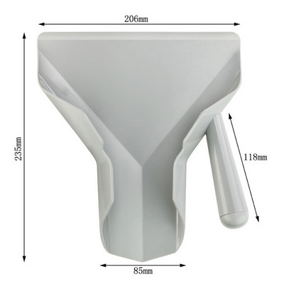 Traškučių kaušelis Maistas gruzdintos bulvytės Maistui tinkamas plastikinis kaušelis kaušelis su rankena skrudintos bulvytės bulvytės bulvytės Įrankiai