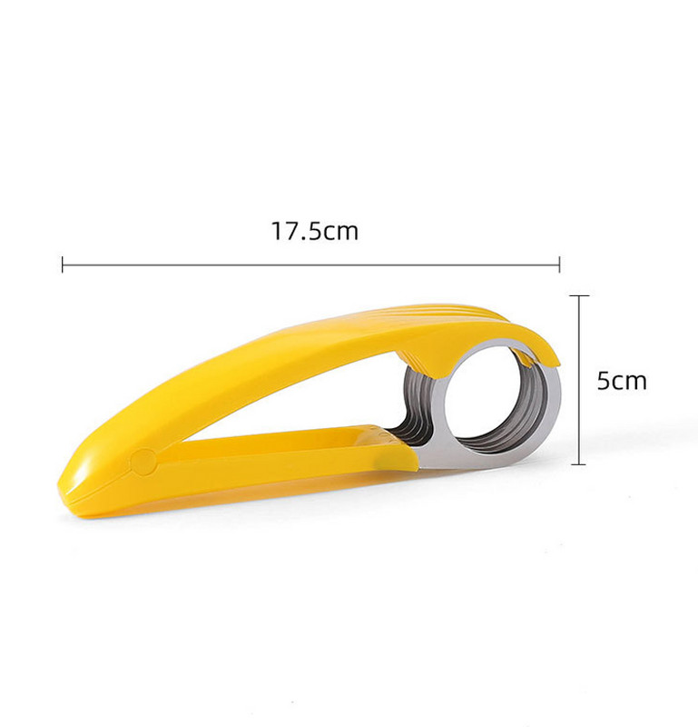 Gadgets κουζίνας Αιχμηρός τεμαχιστής λαχανικών φρούτων από ανοξείδωτο χάλυβα κομμένο ζαμπόν Λουκάνικο μπανάνα κόφτης αγγούρι Μαχαίρι σαλάτας σε φέτες