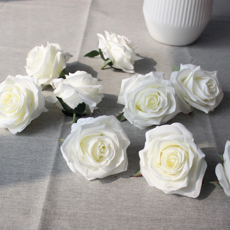 μεγάλο τριαντάφυλλο κεφάλι μεγάλα τριαντάφυλλα κεφάλια μεταξωτό λουλούδι τεχνητά λουλούδια 5 τμχ προμήθειες γάμου για το σπίτι DIY αξεσουάρ διακόσμησης