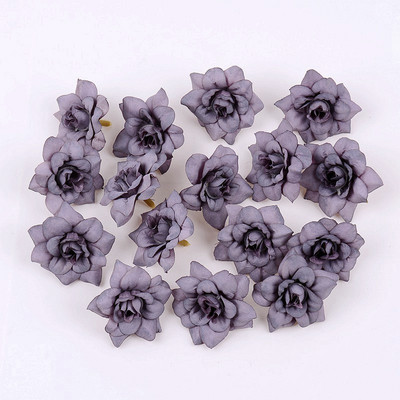 10 buc. flori artificiale cap de trandafir 4 cm flori false din mătase pentru decorarea casei, petrecere, grădină, decorare nuntă, accesorii pentru coroană.