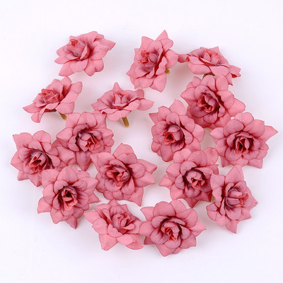 10 buc. flori artificiale cap de trandafir 4 cm flori false din mătase pentru decorarea casei, petrecere, grădină, decorare nuntă, accesorii pentru coroană.