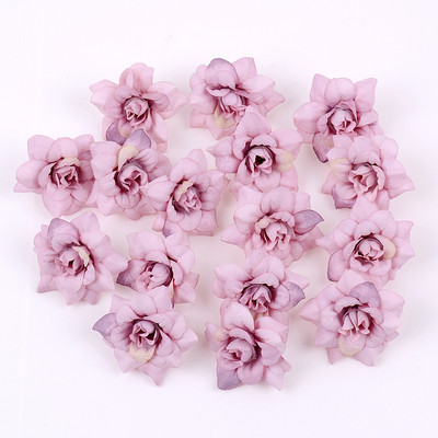 10 buc. flori artificiale cap de trandafir 4 cm flori false din mătase pentru decorarea casei, petrecere, grădină, decorare nuntă, accesorii pentru coroană.