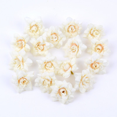 10 buc. flori artificiale cap de trandafir 4 cm flori false din mătase pentru decorarea casei, petrecere, grădină, decorare nuntă, accesorii pentru coroană.