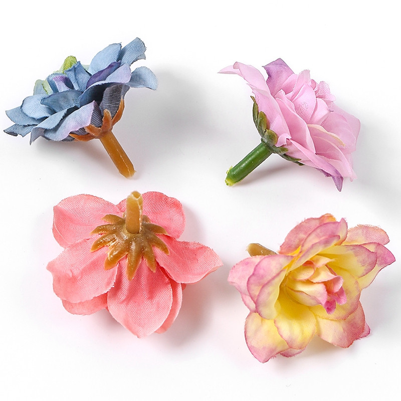 10 tk Kunstlilled roosipea 4 cm siidist võltslilled kodukaunistuseks Aiapeo pulmakaunistus Käsitöö pärja tarvikud