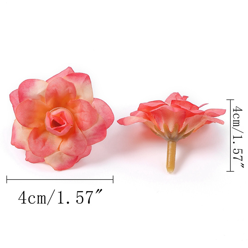 10 tk Kunstlilled roosipea 4 cm siidist võltslilled kodukaunistuseks Aiapeo pulmakaunistus Käsitöö pärja tarvikud