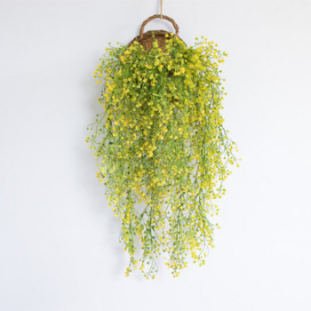 80cm Τεχνητό φυτό Rattan Golden Bell Willow Shooting Μπαρ Γάμου Μπαρ Κρεμαστό τοίχου Διακόσμηση Λουλούδι Πλαστικό Λουλούδι