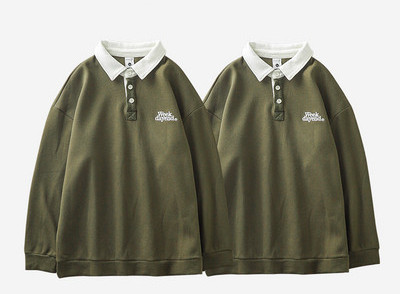 Bluza barbatesta cu nasturi si broderie