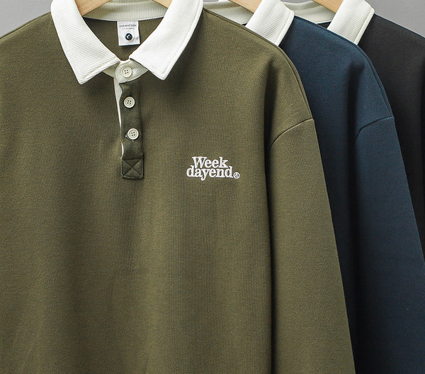 Bluza barbatesta cu nasturi si broderie