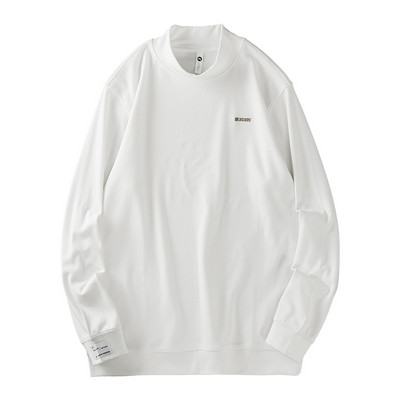 Bluză casual bărbați cu mâneci lungi și inscripție - model larg