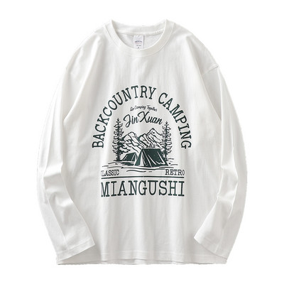 Pikkade varrukatega avar trükiga pluus