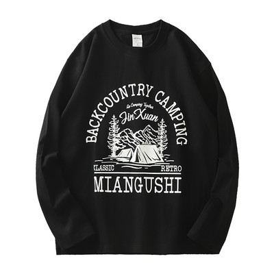 Pikkade varrukatega avar trükiga pluus