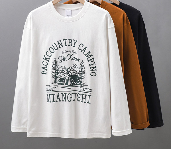 Pikkade varrukatega avar trükiga pluus