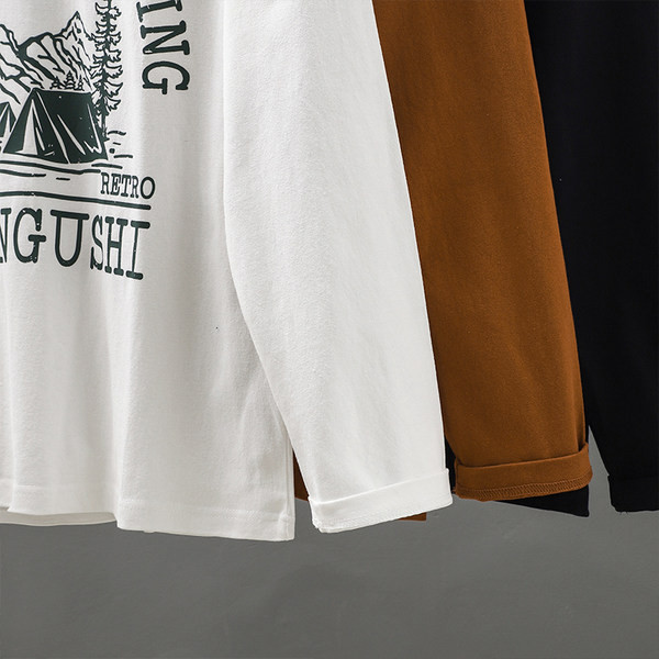 Pikkade varrukatega avar trükiga pluus