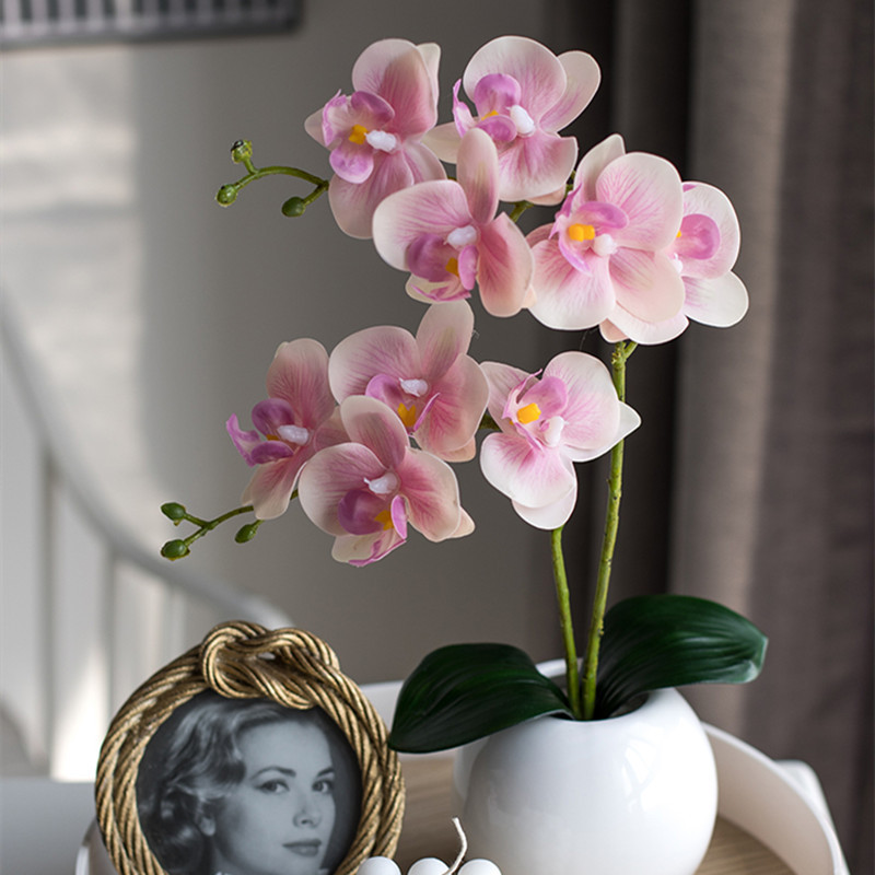 Ορχιδέα Τεχνητά Λουλούδια Διακοσμητικά Τεχνητά Φυτά Διακοσμητικά πάρτι γενεθλίων με δωρεάν αποστολή αξεσουάρ