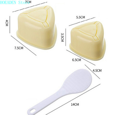 3 ΤΕΜ/Σετ DIY φόρμα σούσι Onigiri Rice Ball Food Press Triangular Mold Maker Sushi