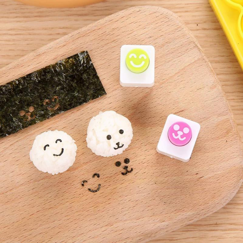Pallikujuline riisipalli vorm DIY käsitöö Bento Meal Sushi Tööriistad Mini loksutav riisipall koos reljeefseadmega lastele