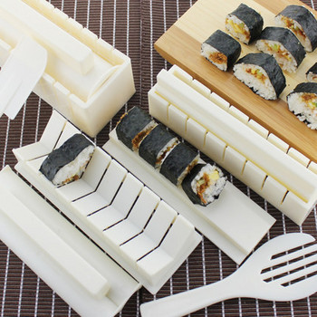 IYouNice 11Pcs/Σετ DIY DIY Sushi Maker Rice Mold Kitchen Σετ εργαλείων παρασκευής σούσι Πακέτο 11 εργαλείων μαγειρικής φόρμας σούσι