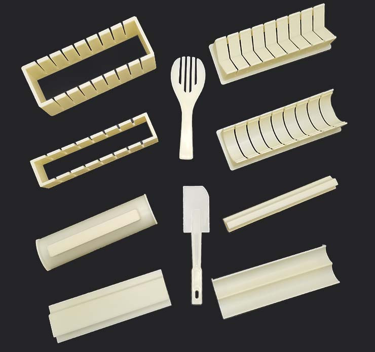 IYouNice 11 bucăți/set DIY DIY Sushi Maker Orez Mold Kitchen Sushi Make Tool Set Pachet de 11 Sushi Maker Tools Tools