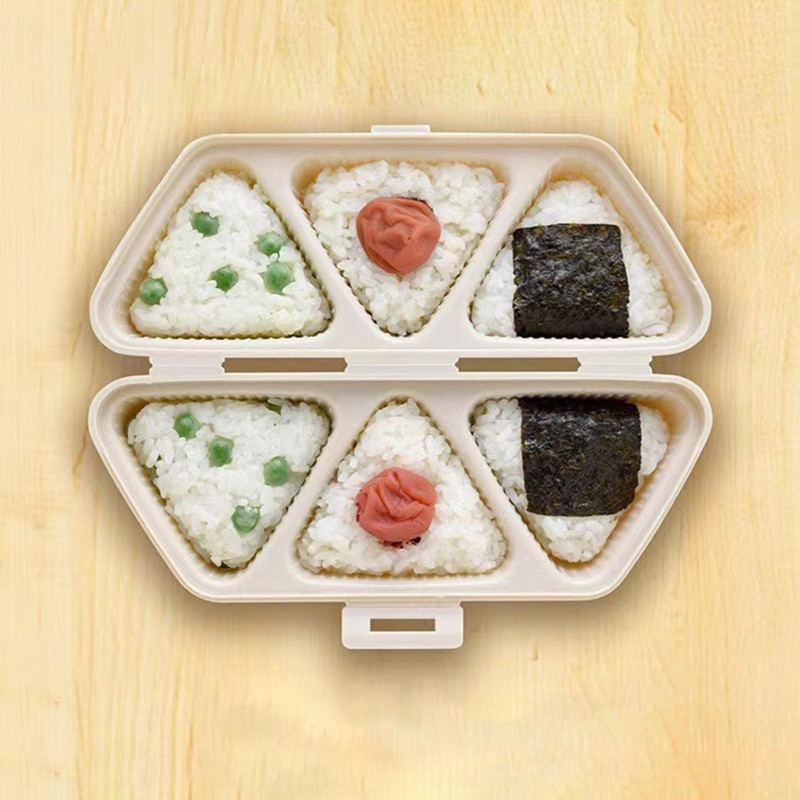 Kolmnurkne sushivormi press Kolmnurk riisipallide valmistajad Korduvkasutatav kolmnurkne Onigiris vormi meisterdamise tarvikud riisipalli Bento jaoks