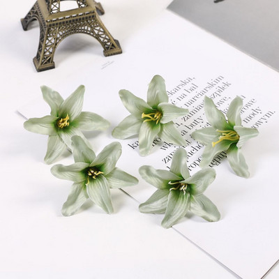 10/30/50 buc din mătase flori artificiale crin cap de floare bricolaj meșteșuguri scrapbooking acasă nuntă cameră petrecere coroană decor accesorii