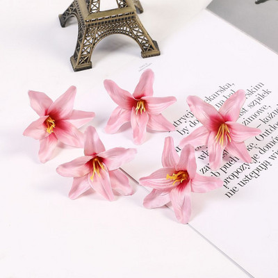 10/30/50 buc din mătase flori artificiale crin cap de floare bricolaj meșteșuguri scrapbooking acasă nuntă cameră petrecere coroană decor accesorii