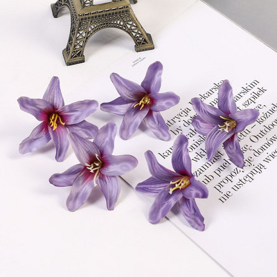 10/30/50 buc din mătase flori artificiale crin cap de floare bricolaj meșteșuguri scrapbooking acasă nuntă cameră petrecere coroană decor accesorii