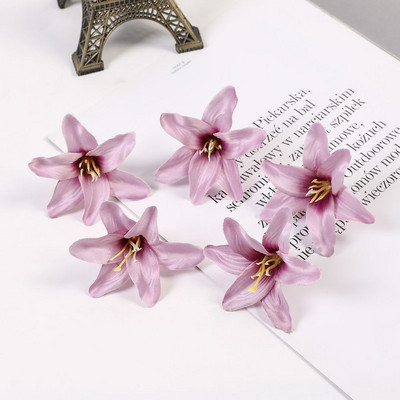 10/30/50 buc din mătase flori artificiale crin cap de floare bricolaj meșteșuguri scrapbooking acasă nuntă cameră petrecere coroană decor accesorii