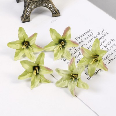 10/30/50 buc din mătase flori artificiale crin cap de floare bricolaj meșteșuguri scrapbooking acasă nuntă cameră petrecere coroană decor accesorii