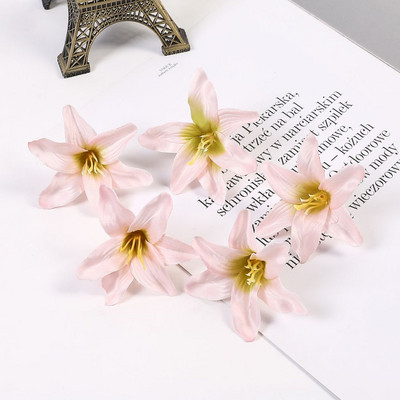 10/30/50 buc din mătase flori artificiale crin cap de floare bricolaj meșteșuguri scrapbooking acasă nuntă cameră petrecere coroană decor accesorii