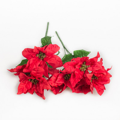 Odav 1tk siidist jõululill pruudikimp pulm jõulukaunistus koduvaas dekoratiivne lillepott kunstlill s