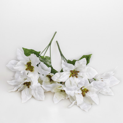 Odav 1tk siidist jõululill pruudikimp pulm jõulukaunistus koduvaas dekoratiivne lillepott kunstlill s