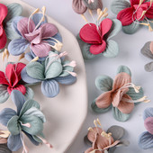 10/20 buc. 4 cm flori artificiale din mătase capete de floare fals pentru decorarea petrecerii de nuntă bricolaj coroană florală pentru album de însemnări Accesorii de artizanat