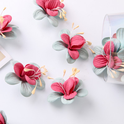 10/20 buc. 4 cm flori artificiale din mătase capete de floare fals pentru decorarea petrecerii de nuntă bricolaj coroană florală pentru album de însemnări Accesorii de artizanat