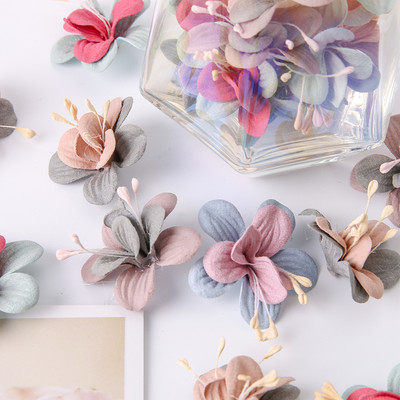 10/20 buc. 4 cm flori artificiale din mătase capete de floare fals pentru decorarea petrecerii de nuntă bricolaj coroană florală pentru album de însemnări Accesorii de artizanat