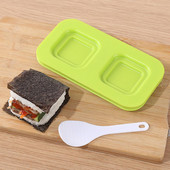 Formă utilă pentru bile de orez Matriză portabilă Musubi, antiaderentă, triunghi, rotund, pătrat, pentru Onigiri