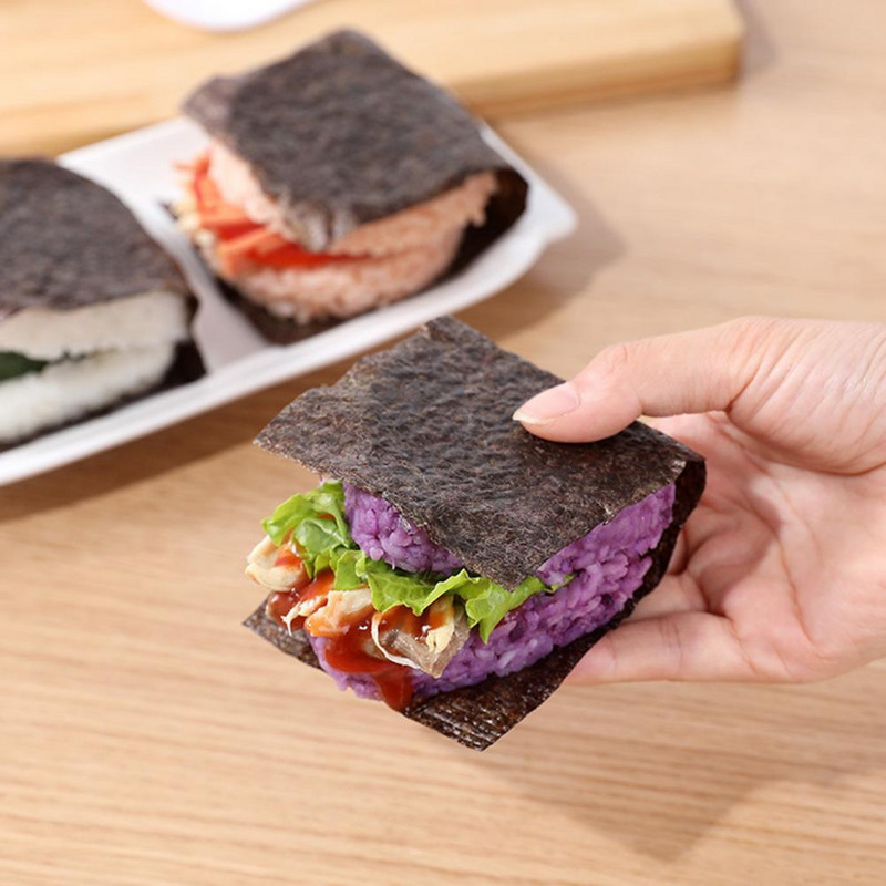 Formă utilă pentru bile de orez Matriză portabilă Musubi, antiaderentă, triunghi, rotund, pătrat, pentru Onigiri