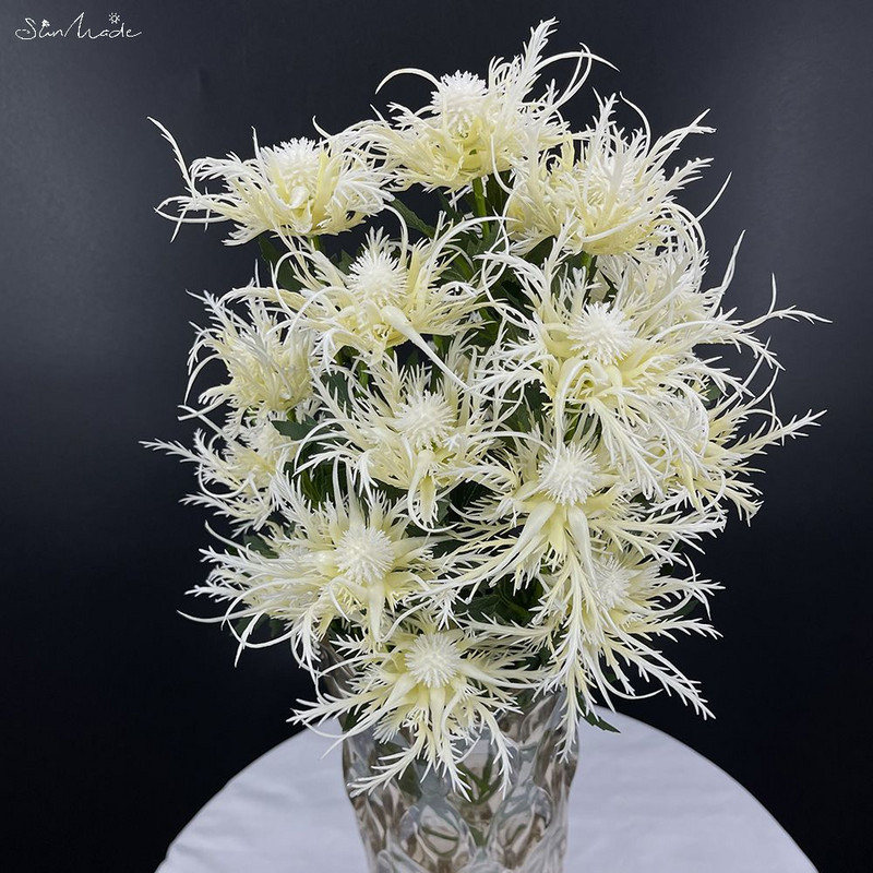 Sunmade Ins Spin Pătrunjel Ramă de flori din plastic Flori artificiale Decor de nuntă Fals Flores Fleur Artificielle Decor de toamnă