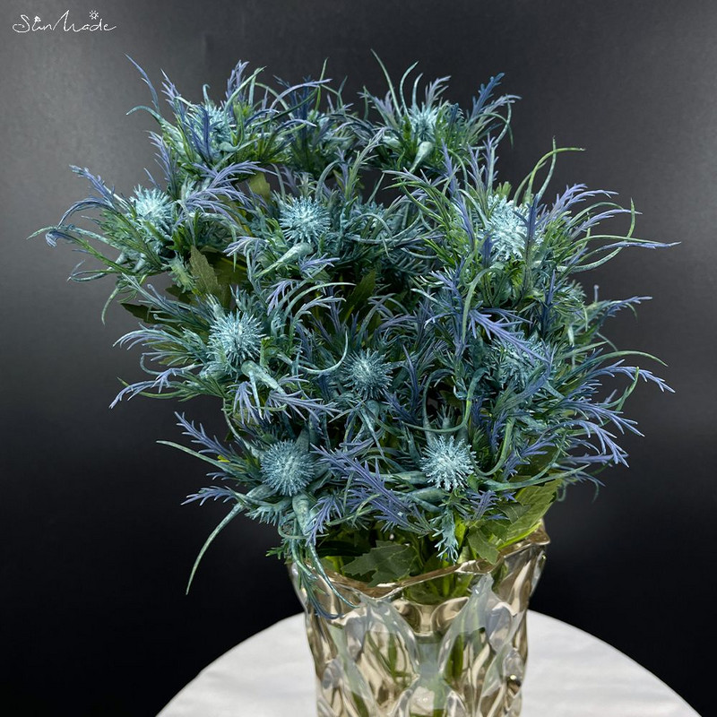 Sunmade Ins Spin Pătrunjel Ramă de flori din plastic Flori artificiale Decor de nuntă Fals Flores Fleur Artificielle Decor de toamnă